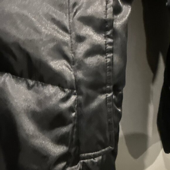 Land's End, Ladies Black, Angel Goose Down Long Coat, Size Medium 10-12 - Picture 7 of 10